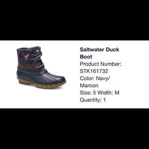 Sperry duck boots
